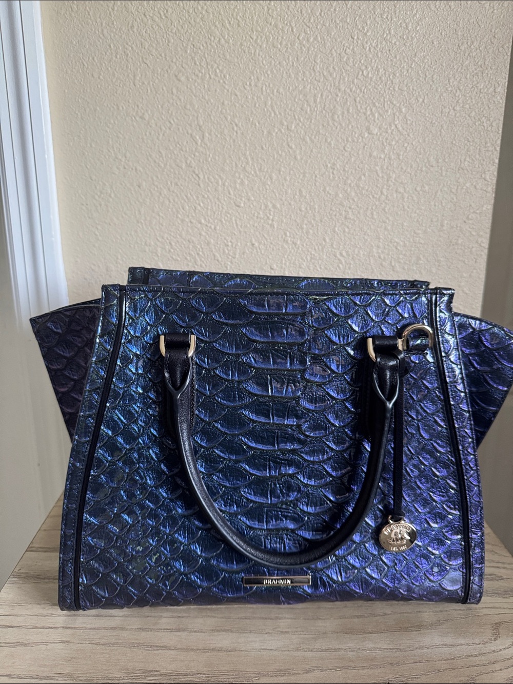 Brahmin Priscilla satchel Ultraviolet Venusian - Picture 2 of 10